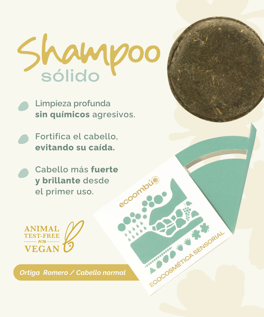 Shampoo sólido Ortiga Romero 70 gramos