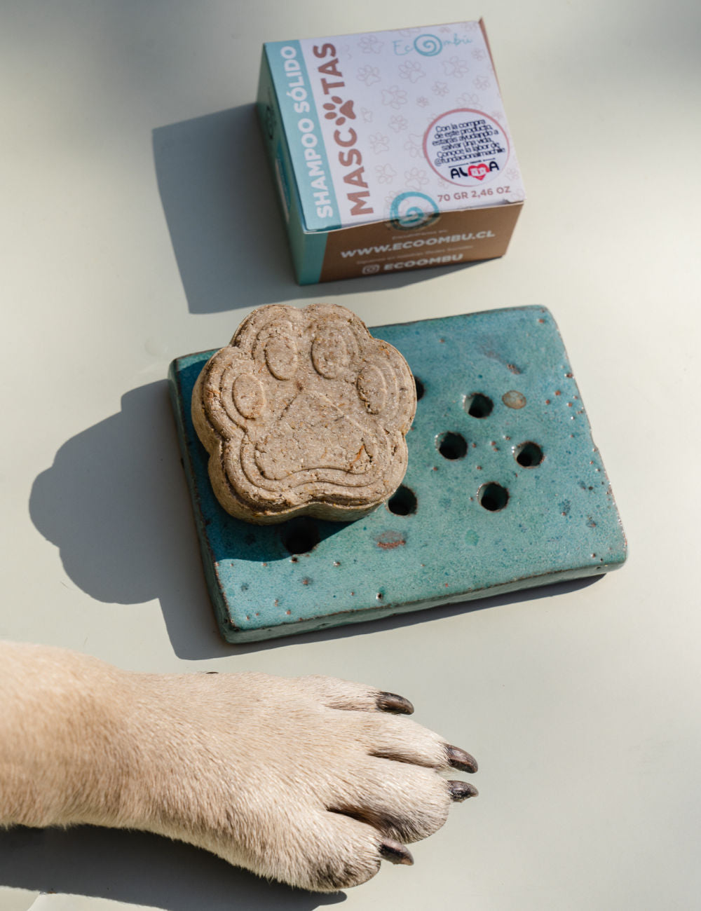 Shampoo sólido mascotas 70 gramos