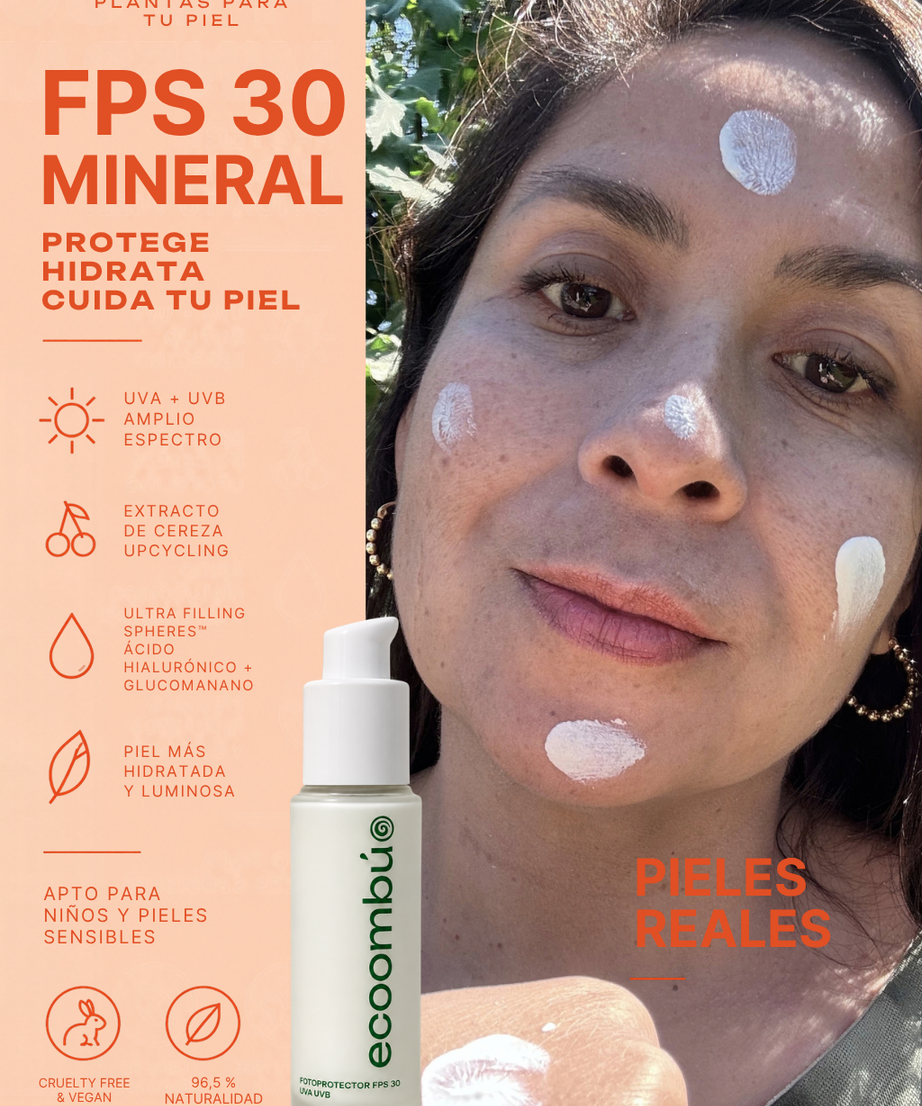 Fotoprotector Facial Mineral FPS 30 Protección UVA/UVB