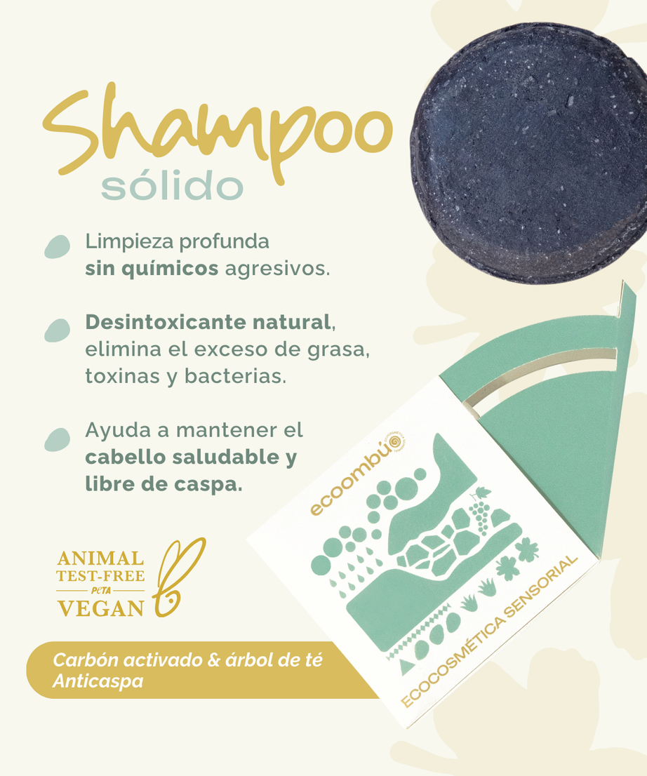 Shampoo sólido Carbón Activado 70 grs.
