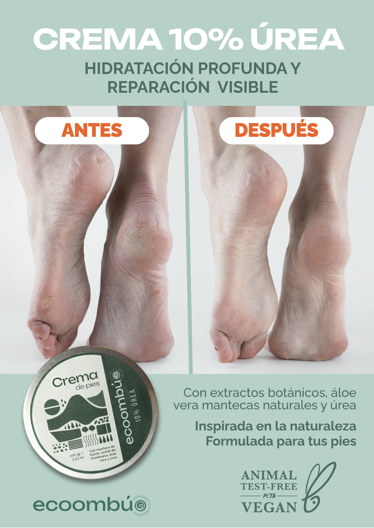 Crema de pies con 10 % Urea