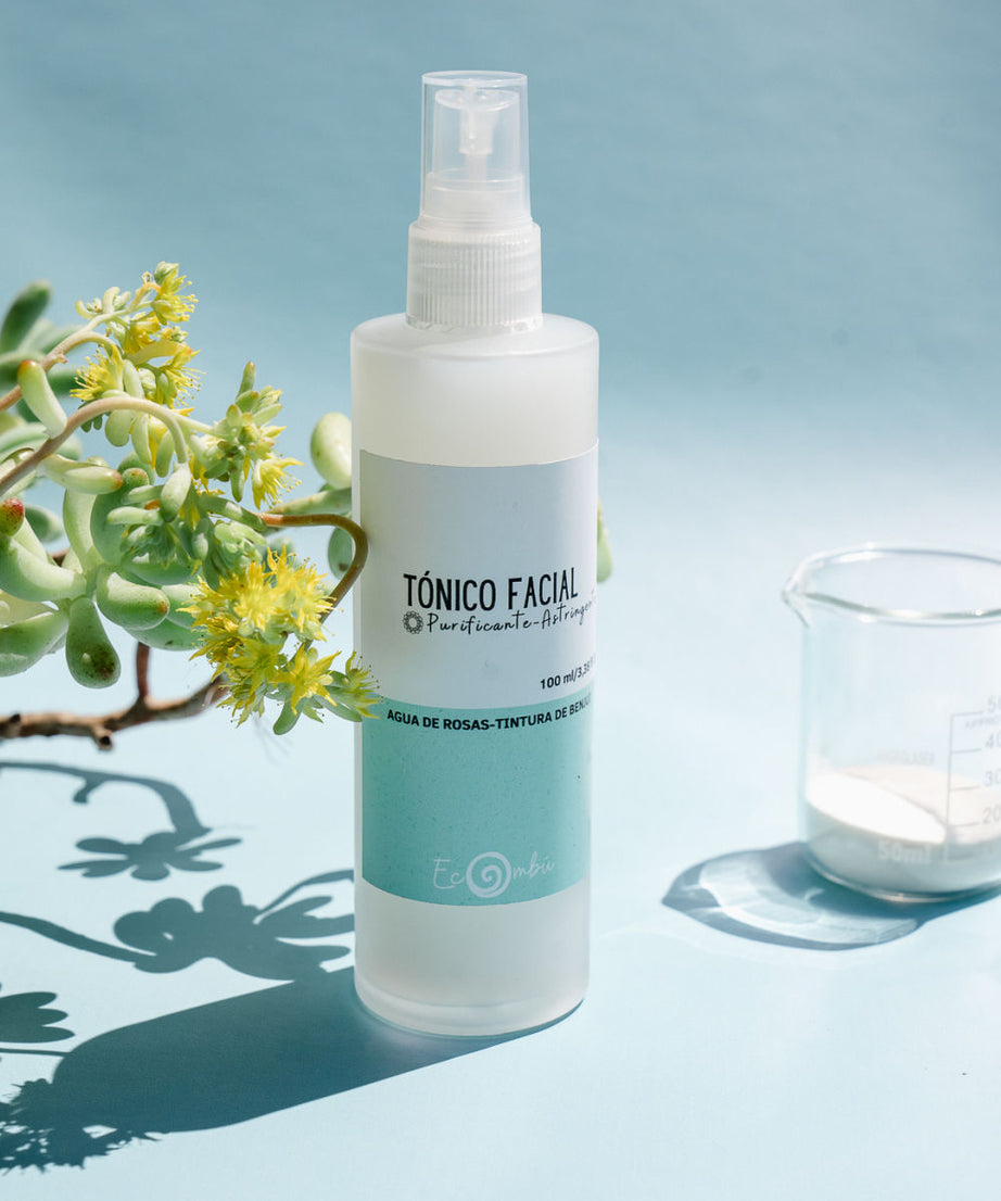 Tónico facial Astringente. Piel mixta a grasa