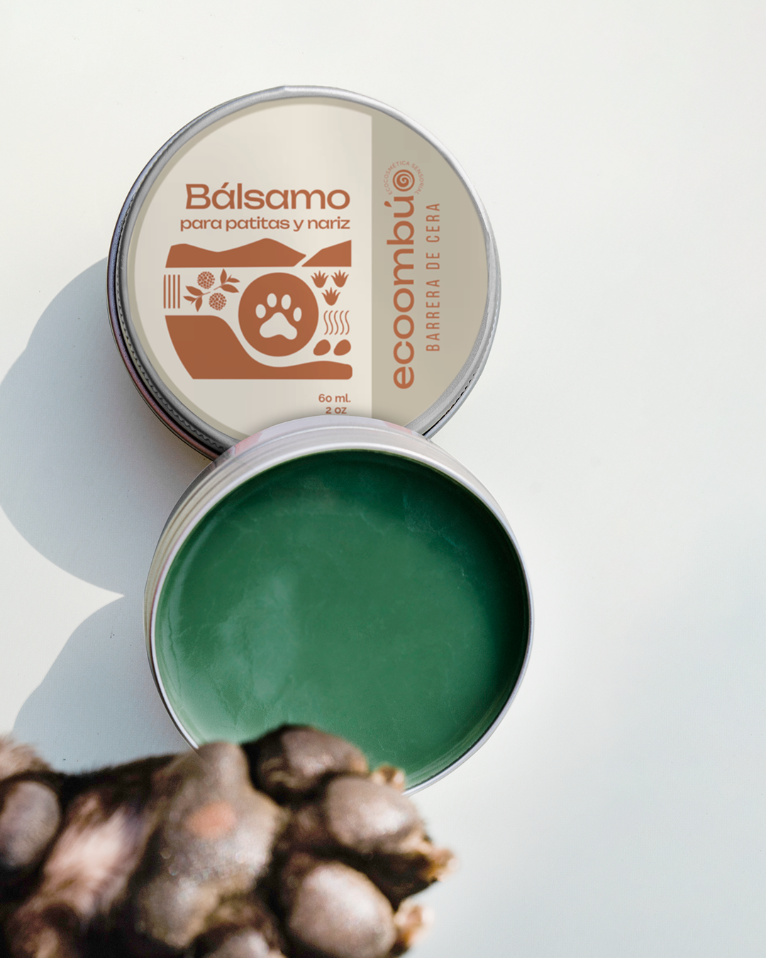 Bálsamo para patitas mascotas